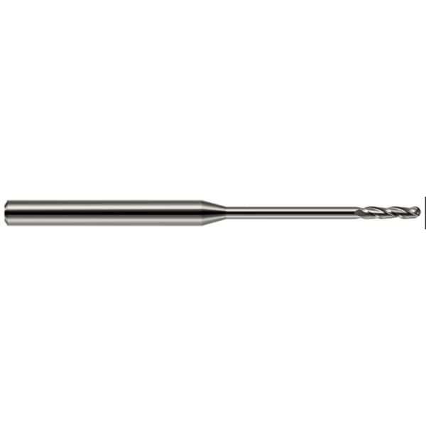 Harvey Tool Miniature End Mill - Ball - Long Reach, Long Flute, 0.0550" 13855 - main